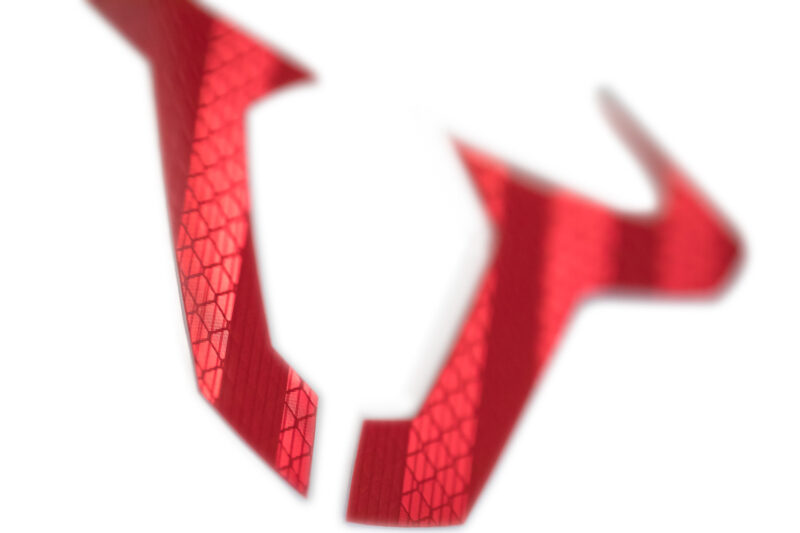 Autocollant taureau SW-MOTECH 130 x 97 mm. Réfléchissant. Rouge.