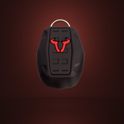 Porte-clé sacoche de réservoir 3D 40 x 30 mm. PVC. En sac non tissé.