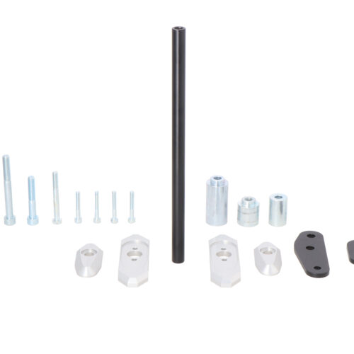 Support patins de cadre Noir. Kawasaki ER-6n (11-17).