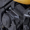 Kit de patins de cadre Noir. Triumph Trident 660 / Tiger 660 (21-).