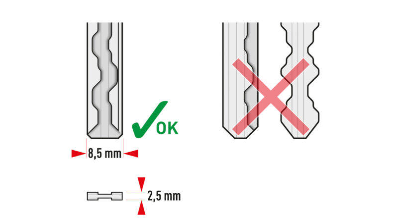 LOC_illustration_laser track key Set de codage pour kit de serrures Pour 2 serrures.