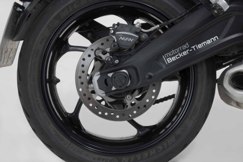 stp_11_176_10700_b_2_xl Roulettes de protection pour bras oscillant Noir. Daytona, Trident, Tiger 660, X-Cape 650.