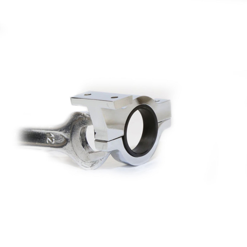 ADAPTATEUR BOITIER ALPHA HIGHSIDER DIAMETRE 22 OU 25.4mm COULEUR CHROME