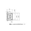 ADAPTATEUR RETROVISEUR EMBOUT GUIDON KAWASAKI