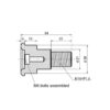 ADAPTATEUR RETROVISEUR EMBOUT GUIDON YAMAHA-1