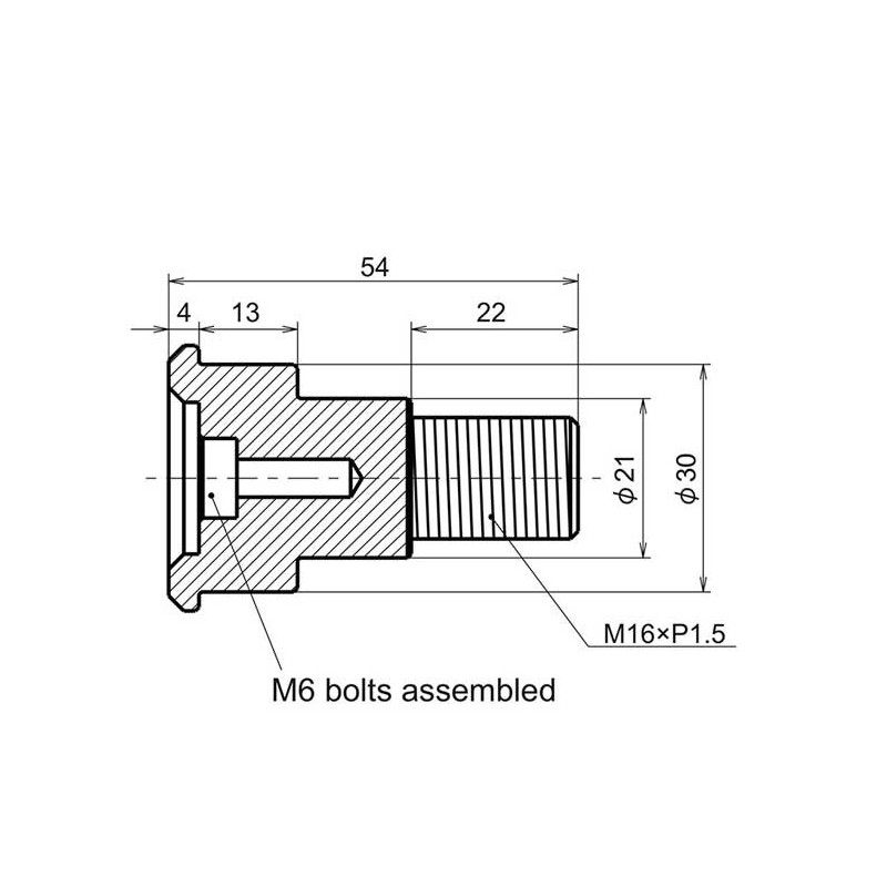 ADAPTATEUR RETROVISEUR EMBOUT GUIDON YAMAHA-1
