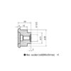 ADAPTATEUR RETROVISEUR EMBOUT GUIDON YAMAHA-2