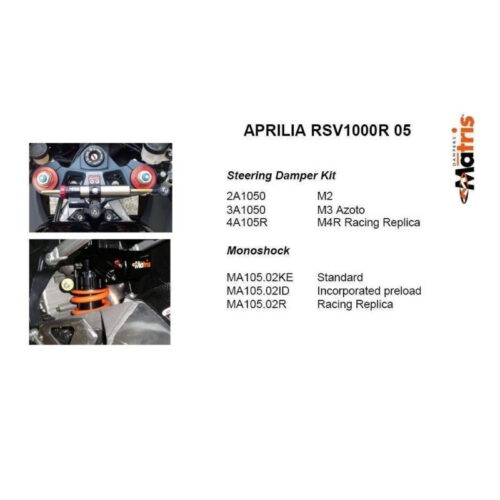 amortisseur AR Matris M46R APRILIA RSV 1000R 04-08