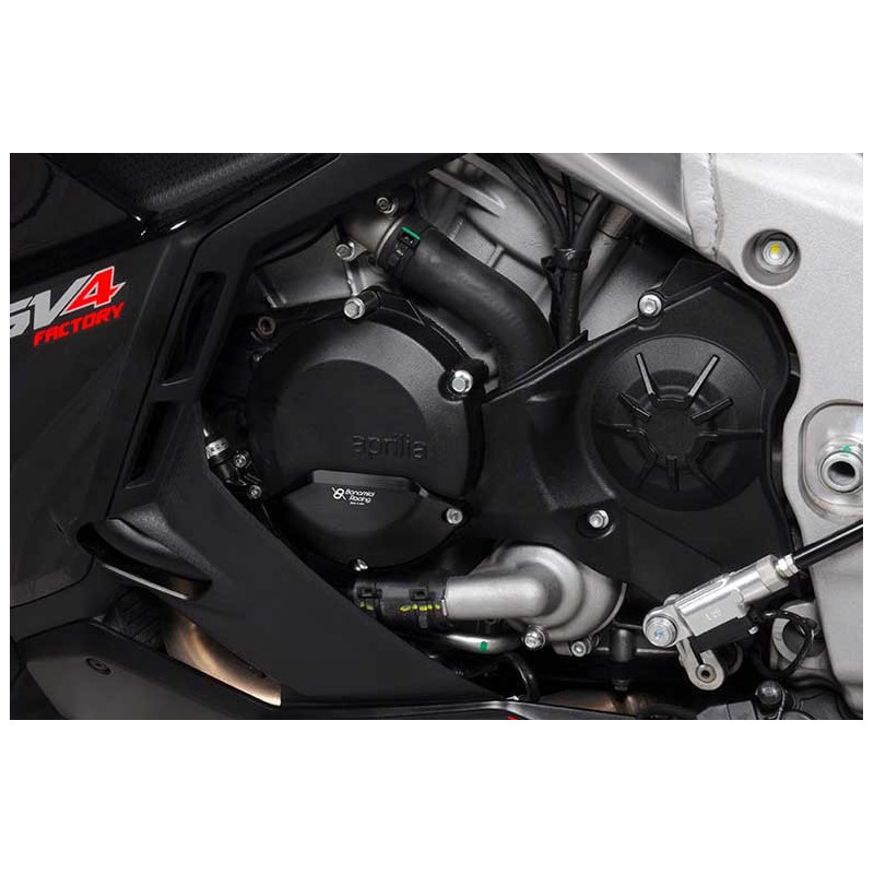 APRILIA PROTECTION CARTER COTE GAUCHE ET DROITE ALU TAILLE MASSE BONAMICI NOIR