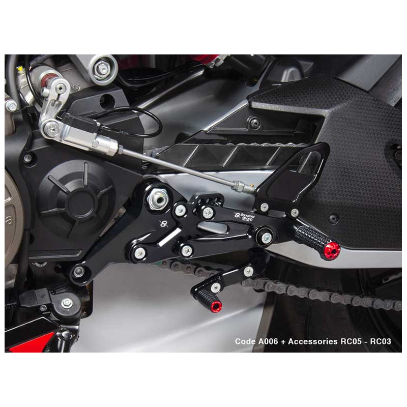 APRILIA RS 660 COMMANDES RECULEES FIXES NORMALES OU INVERSEES