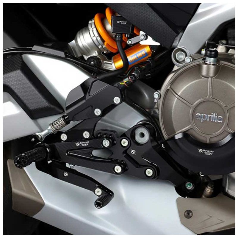 APRILIA RS 660 COMMANDES RECULEES FIXES NORMALES OU INVERSEES