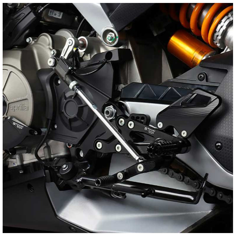 APRILIA RS 660 COMMANDES RECULEES FIXES NORMALES OU INVERSEES