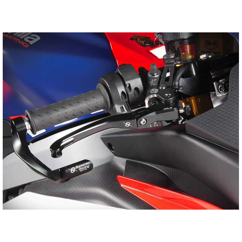 APRILIA RSV4 / TUONO V4 1000 KIT LEVIER FREIN ET EMBRAYAGE REPLIABLE ALU TAILLE