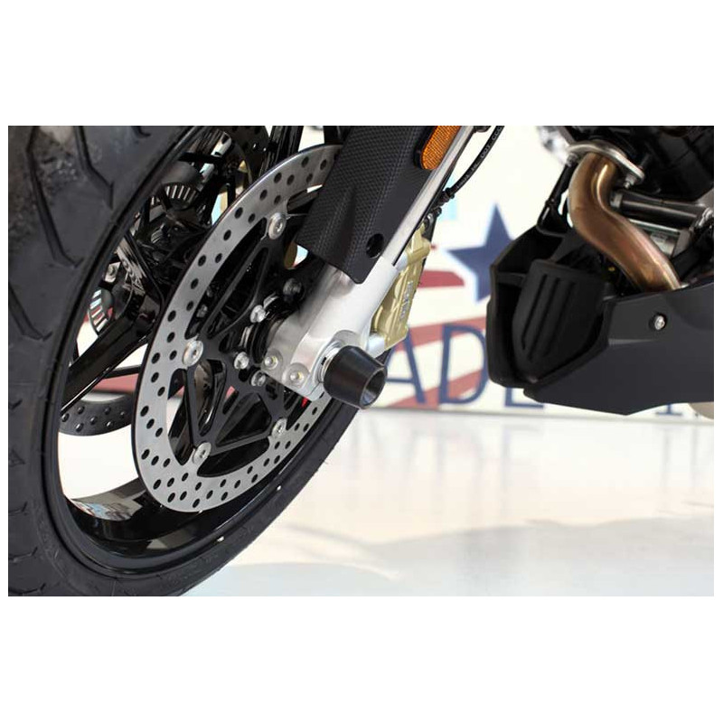 APRILIA SHIVER 900 ROULETTES DE PROTECTION ROUE AVANT EVOTECH
