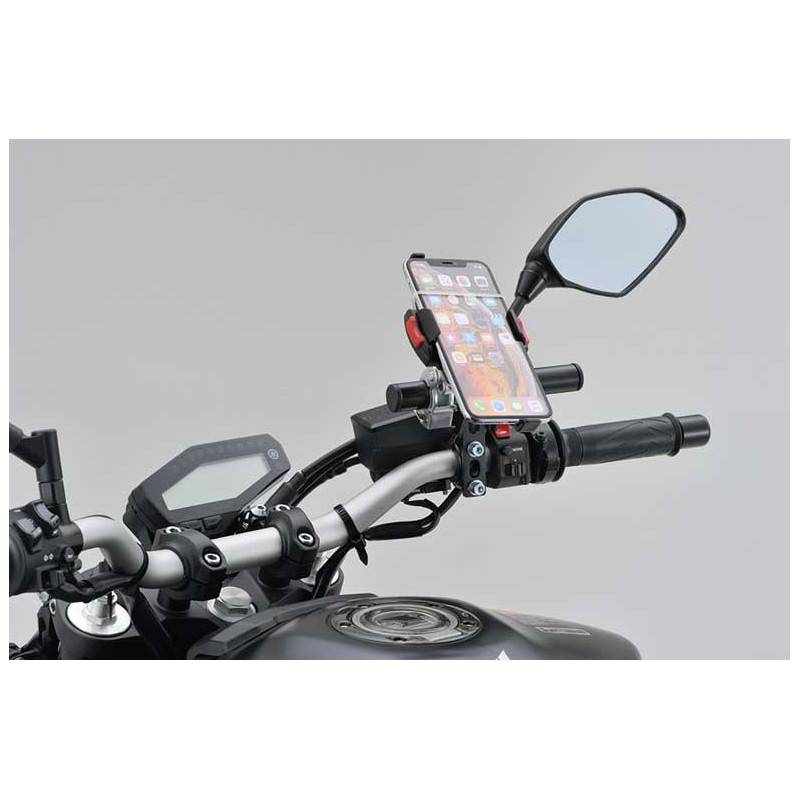 BARRE DE MAINTIEN SMARTPHONE 155MM ENTRAXE 30-32MM, NOIR
