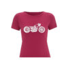 BIKE PINK OILY RAG TEE SHIRT ROSE FEMME