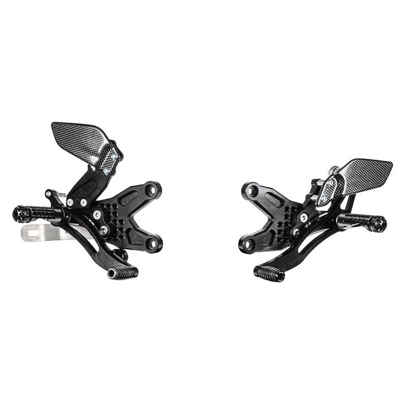 BMW S1000R - S1000RR COMMANDES RECULEES NON INVERSEES PLUS PARE TALON CARBONE