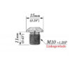 BOUCHON RETROVISEUR ORIGINE M10-P1.25 LHS ROUGE