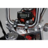 Bride avec filetage M8 pour compteur cote gauche. couleur noire pour guidon diam