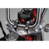 Bride avec filetage M8 pour compteur cote gauche. couleur noire pour guidon diam