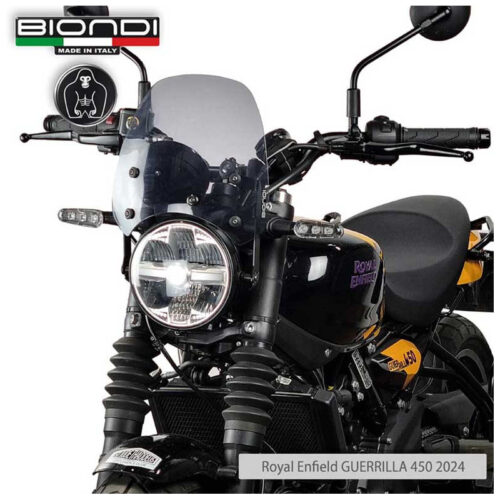 BULLE BIONDI SPORT TRANSPARANTE ROYAL ENFIELD GUERRILLA 450 2024+
