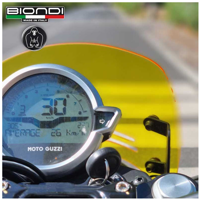 BULLE CAFFE  TRANSPARENT GUZZI JAUNE BIONDI