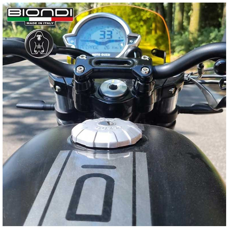 BULLE CAFFE  TRANSPARENT GUZZI JAUNE BIONDI