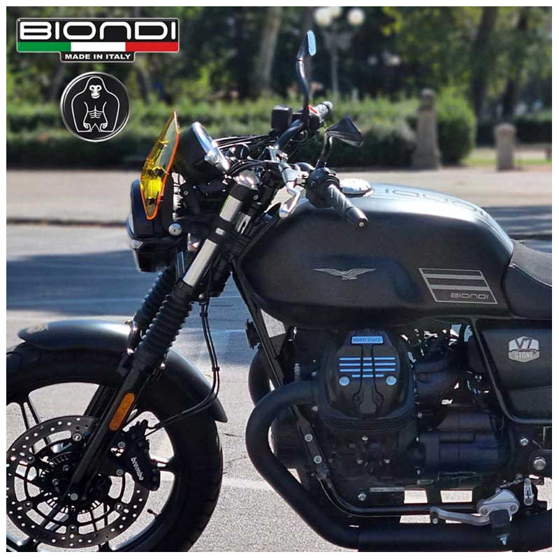 BULLE CAFFE  TRANSPARENT GUZZI JAUNE BIONDI