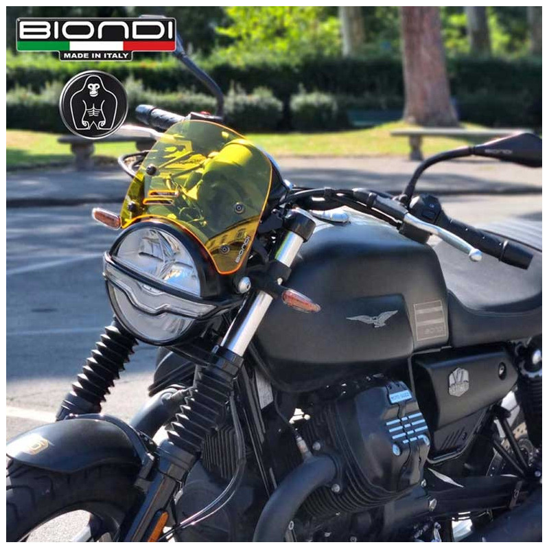 BULLE CAFFE  TRANSPARENT GUZZI JAUNE BIONDI