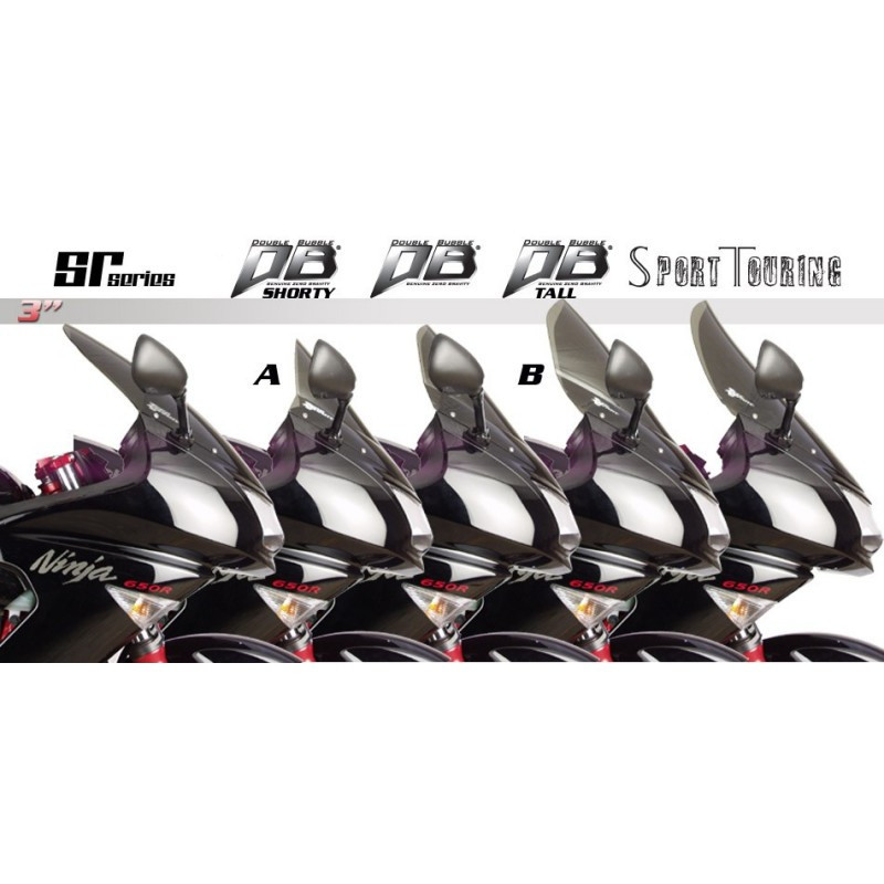 Bulle double courbure Kawasaki Ninja 650R Hi Profile