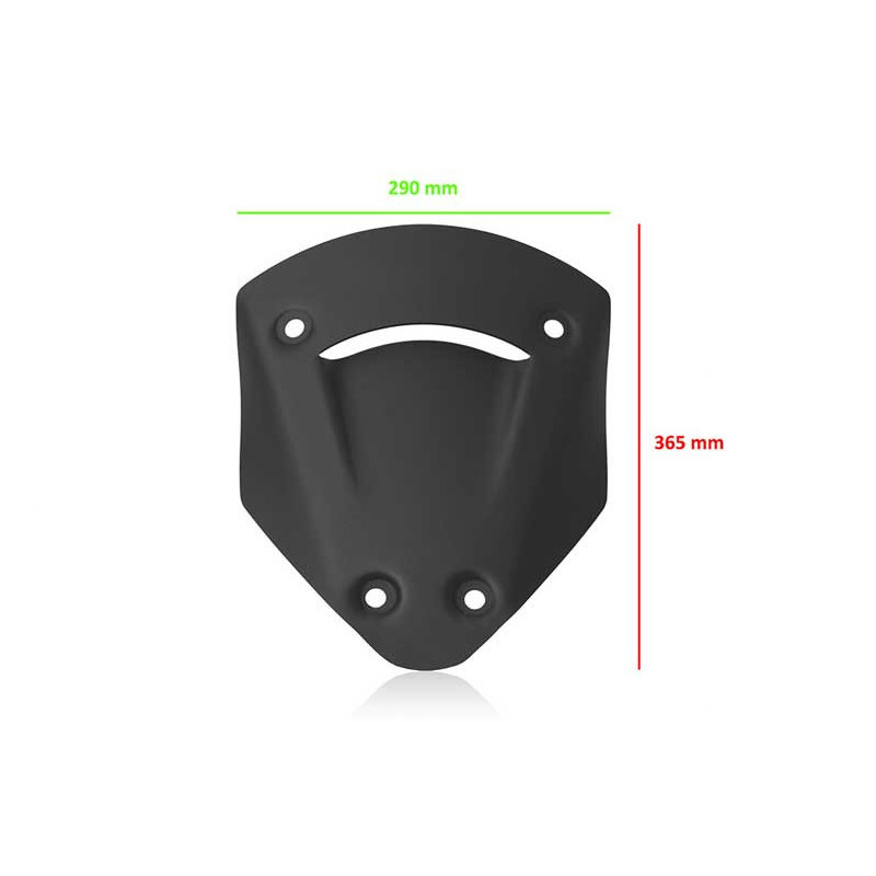 BULLE SAUTE VENT CARBONE DUCATI MULTISTRADA V2 2025+ CNC RACING
