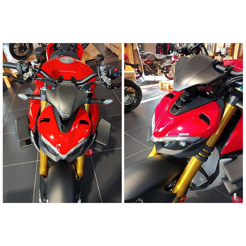 Bulle sport Ducati Streetfighter - carbone mat