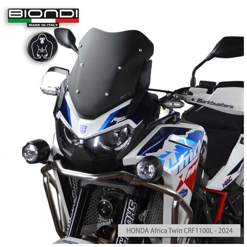 BULLE SPORT NOIR SATINEE | HONDA AFRICA TWIN CRF 1100 2024+