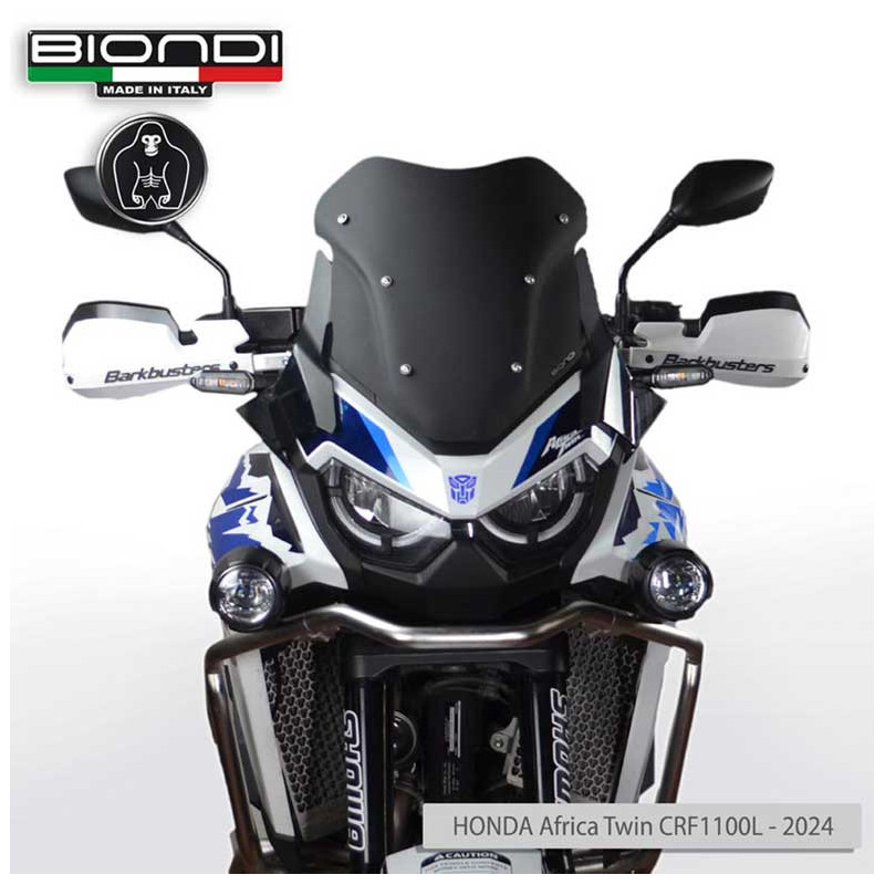 BULLE SPORT NOIR SATINEE | HONDA AFRICA TWIN CRF 1100 2024+