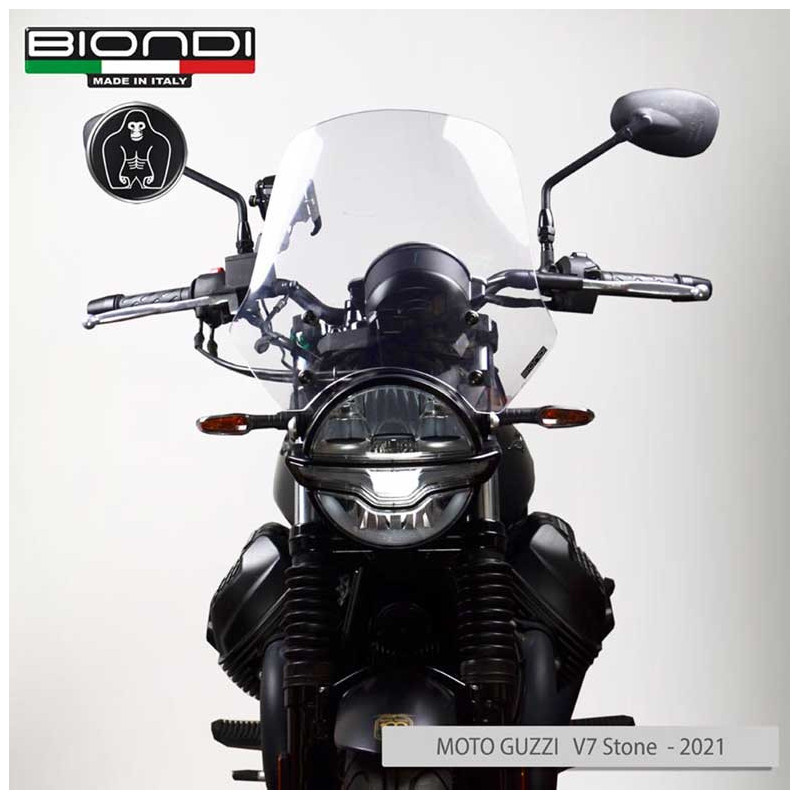 BULLE TOURING TRANSPARENT FONCE GUZZI BIONDI