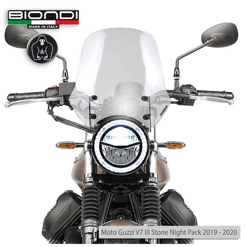 BULLE TOURING  TRANSPARENT GUZZI BIONDI