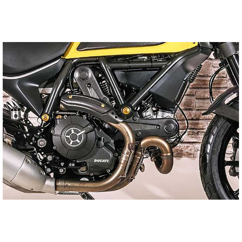 CACHE COURROIE DUCATI CARBONE MAT