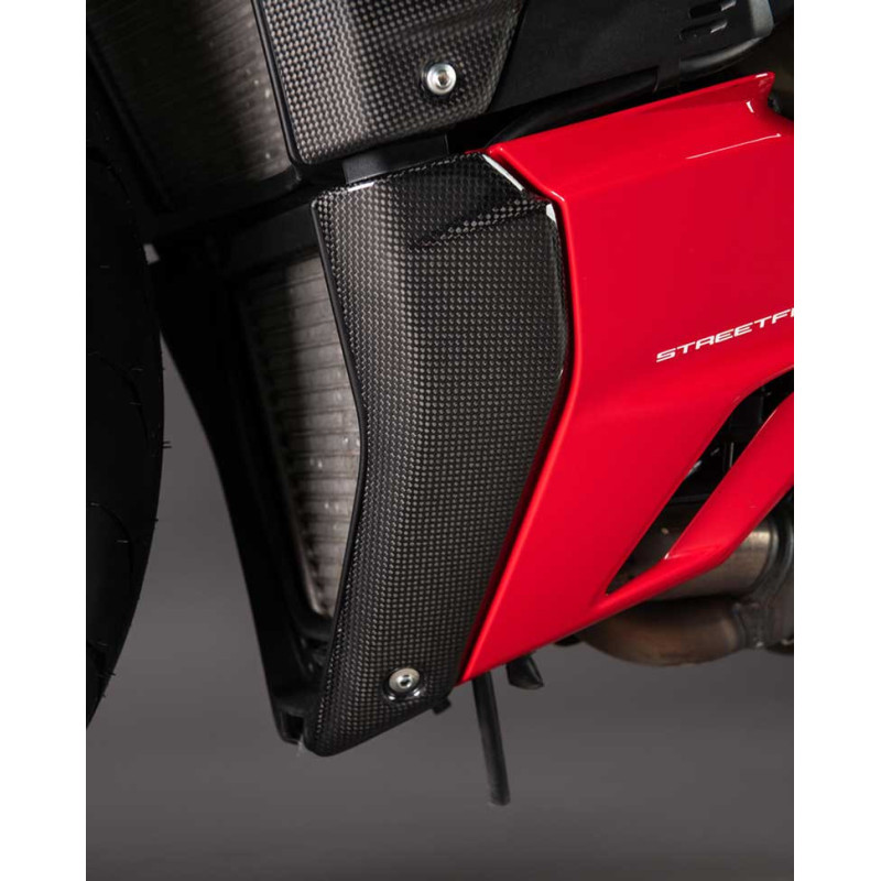 CACHES LATÉRAUX INFÉRIEUR RADIATEUR CARBONE LIGHTECH DUCATI