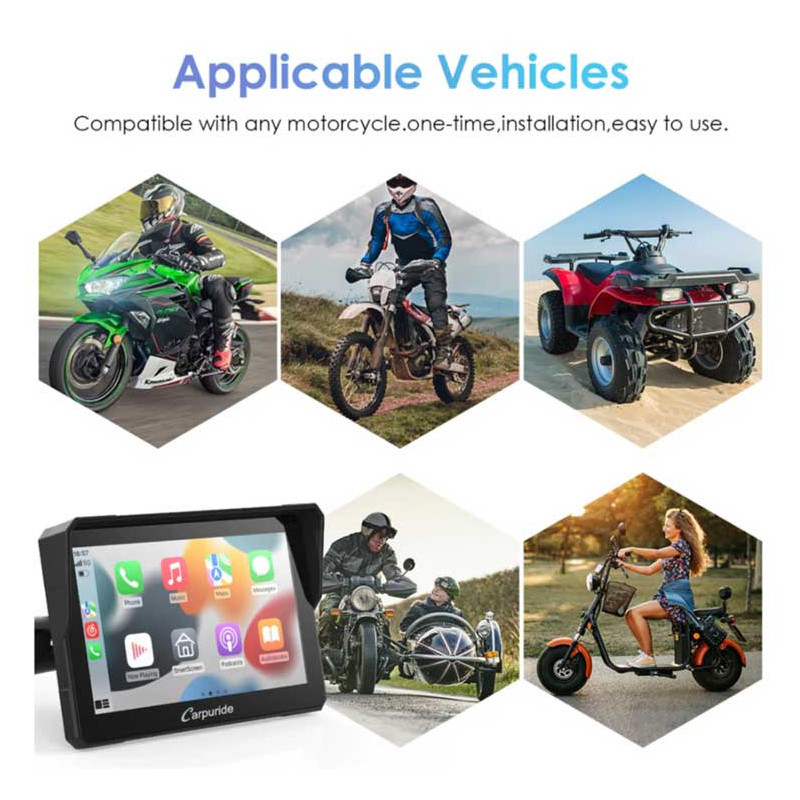 carpuride-w502-carplay-moto-5-etanche-bluetooth-gps-siri-google-assistant CARPURIDE W502 | CARPLAY MOTO 5" ÉTANCHE BLUETOOTH GPS SIRI GOOGLE ASSISTANT