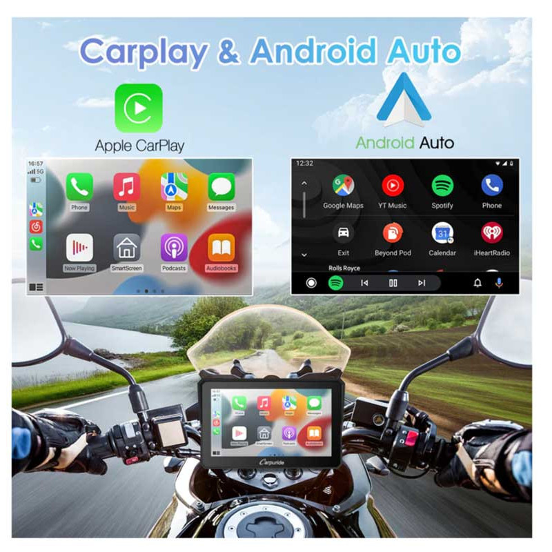 carpuride-w502-carplay-moto-5-etanche-bluetooth-gps-siri-google-assistant CARPURIDE W502 | CARPLAY MOTO 5" ÉTANCHE BLUETOOTH GPS SIRI GOOGLE ASSISTANT