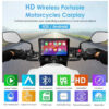 CARPURIDE W502 PRO+ TPMS | CARPLAY MOTO 5" SANS FIL INTERCOM BLUETOOTH BOUSSOLE