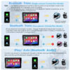 CARPURIDE W502 PRO+ TPMS | CARPLAY MOTO 5" SANS FIL INTERCOM BLUETOOTH BOUSSOLE