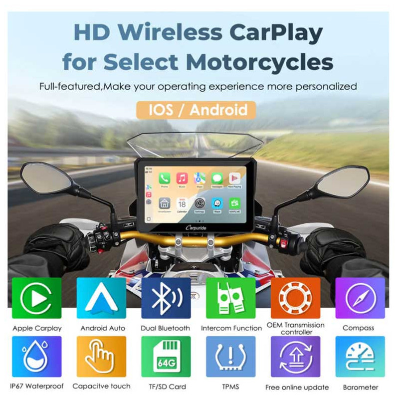 carpuride-w502bs-carplay-moto-bmw-5-android-bluetooth-tpms CARPURIDE W502BS | CARPLAY MOTO BMW 5" ANDROID BLUETOOTH TPMS