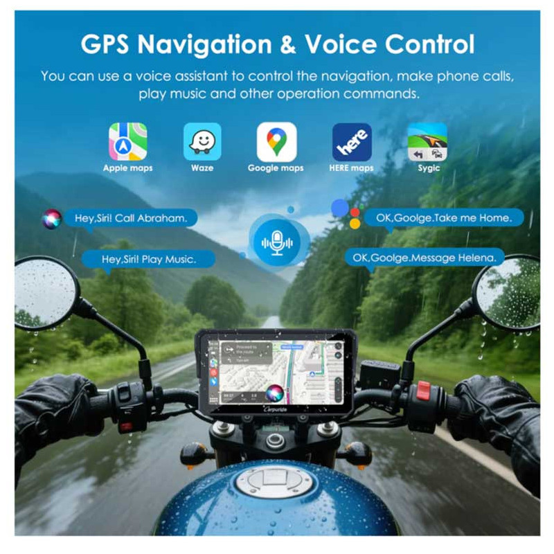 CARPURIDE W602S PRO+ TPMS | CARPLAY MOTO 6.25" PLUG & PLAY SUPPORT TYPE|C