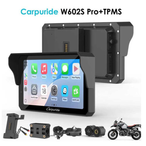 CARPURIDE W602S PRO+ TPMS | CARPLAY MOTO 6.25" PLUG & PLAY SUPPORT TYPE|C
