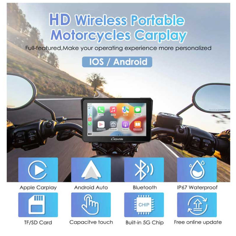 carpuride-w702-carplay-moto-7-etanche-bluetooth-gps-siri-google-assistant CARPURIDE W702 | CARPLAY MOTO 7" ÉTANCHE BLUETOOTH GPS SIRI GOOGLE ASSISTANT