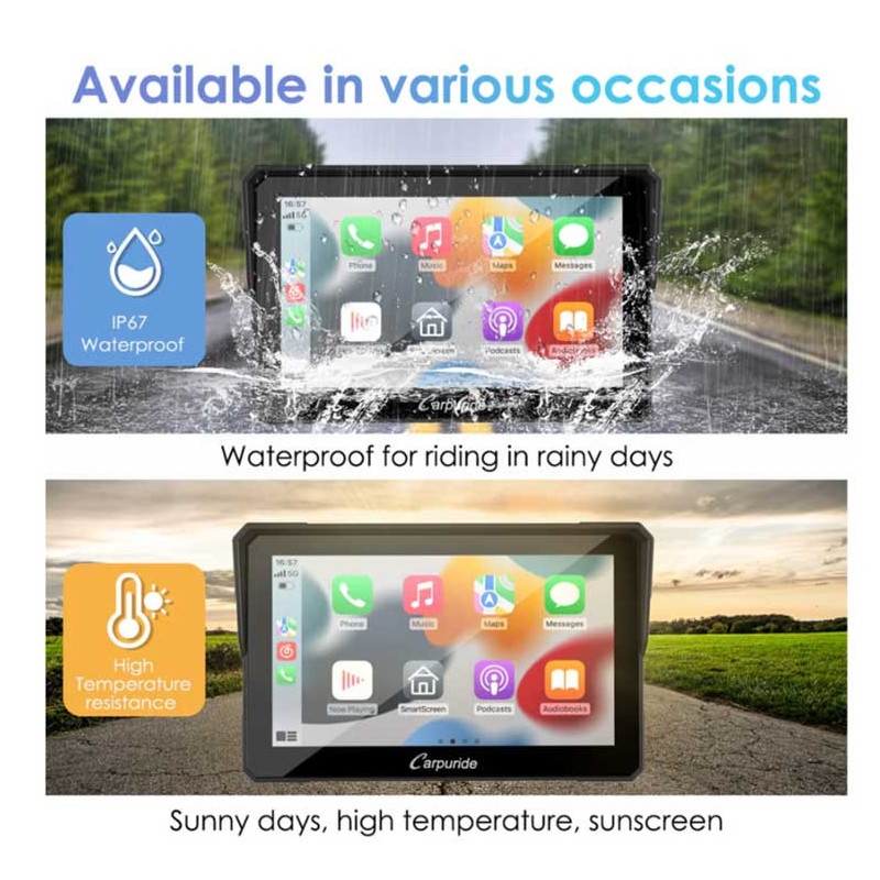 carpuride-w702-carplay-moto-7-etanche-bluetooth-gps-siri-google-assistant CARPURIDE W702 | CARPLAY MOTO 7" ÉTANCHE BLUETOOTH GPS SIRI GOOGLE ASSISTANT