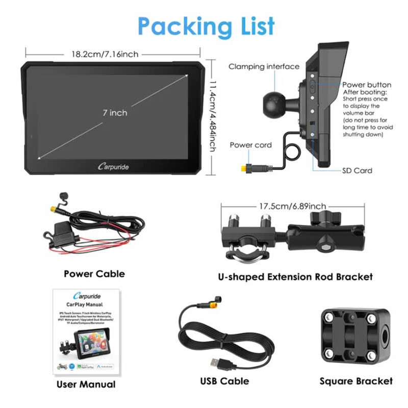 carpuride-w702-pro-tpms-carplay-android-auto-moto-7-etanche-gps CARPURIDE W702 PRO+ TPMS | CARPLAY ANDROID AUTO MOTO 7" ÉTANCHE GPS