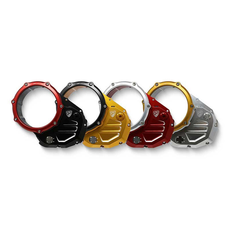 CARTER EMBRAYAGE TRANSPARENT BICOLOR CNC RACING HYPERMOTARD 950