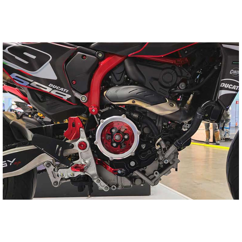 CARTER EMBRAYAGE TRANSPARENT CNC RACING DUCATI HYPERMOTARD 698
